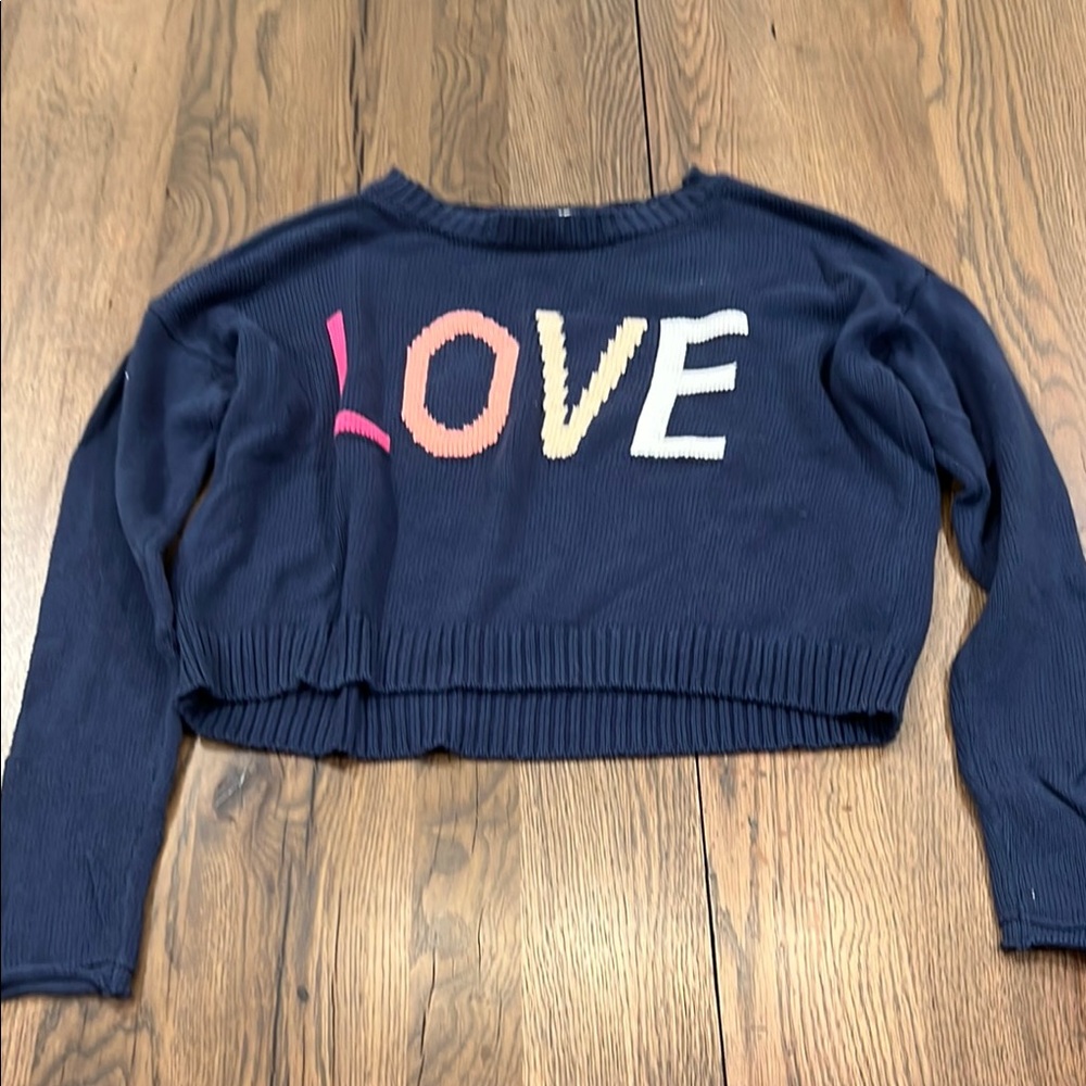 Navy Love Sweater